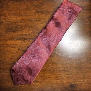 Michael Kors Rich Burgundy Paisley Tie